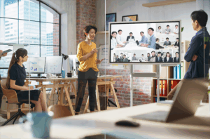 WEB会議で支店間を空間共有するメリットや効果