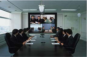 テレビ会議システム 大会議室セット 風景