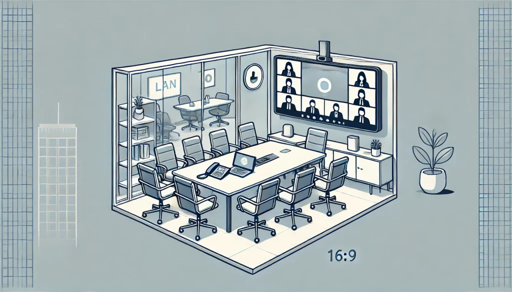 社内LANで実現するテレビ会議の高品質化とそのメリットを徹底解説のイメージ画像