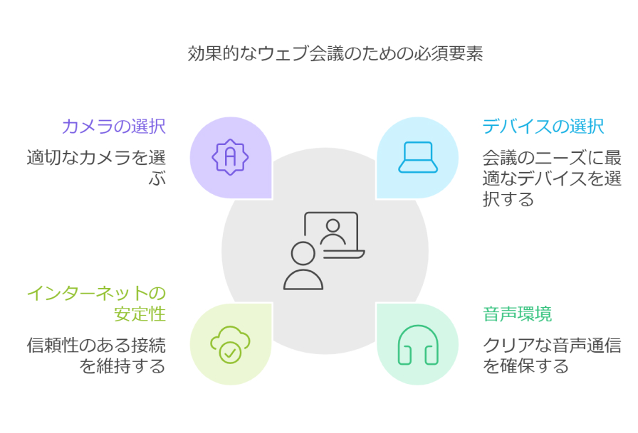 効果的なウェブ会議のための必須要素