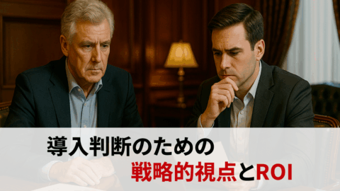 導入判断のための戦略的視点とROI｜企業文化としてどう活かすか